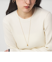 ボールドロップ スライド ネックレス