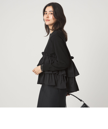 ティアード ドッキング プルオーバー ニット 2