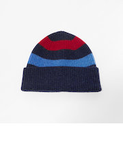 ＜ROBERT MACKIE＞ボーダー ニットキャップ