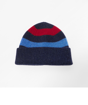 ＜ROBERT MACKIE＞ボーダー ニットキャップ