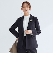 ［size SHORTあり］パウドレ ダブル ジャケット ウォッシャブル ストレッチ