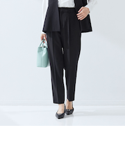 ［size SHORT/TALLあり］パウドレ テーパード パンツ ウォッシャブル ストレッチ