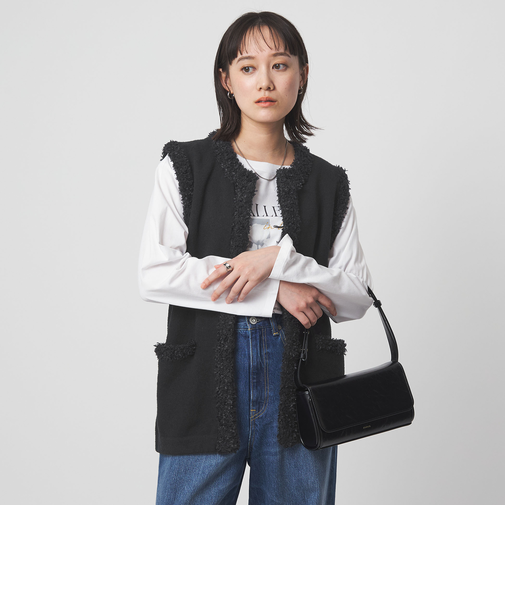 ブークレ×フリンジ ベスト ウォッシャブル