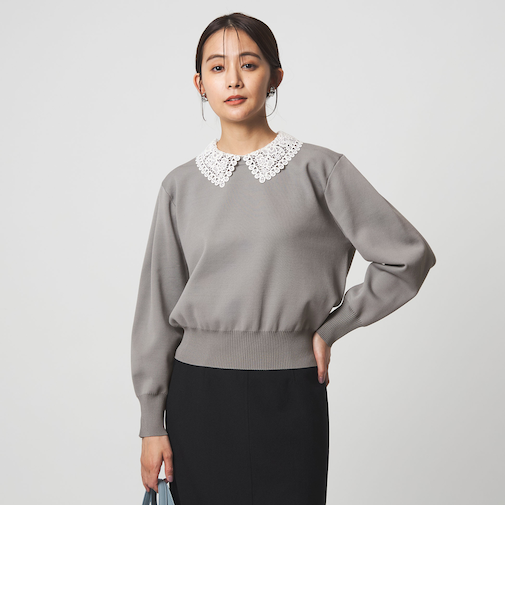 【WEB限定】エリレース 2WAY ニット プルオーバー ウォッシャブル