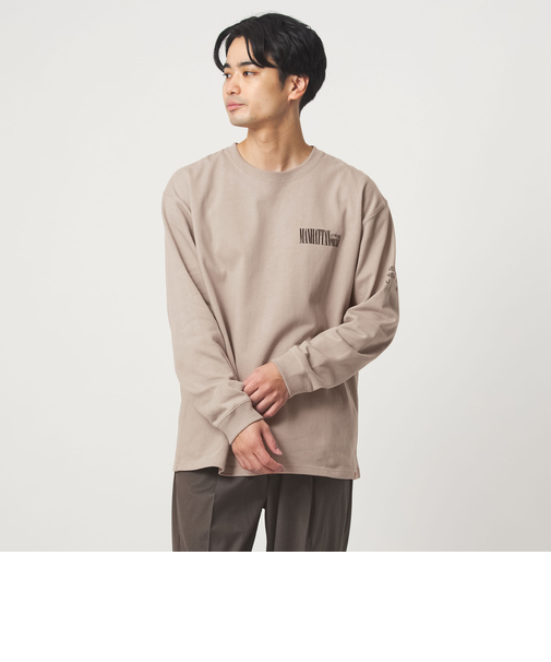 【別注】＜Manhattan Portage＞プリント 長袖 Tシャツ