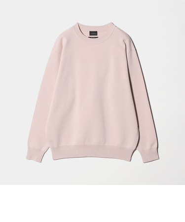 コットン シルク ミラノリブ クルーネック ニット