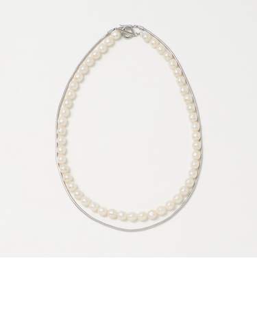 バロック フェイクパール＆チェーン 3WAY ネックレス