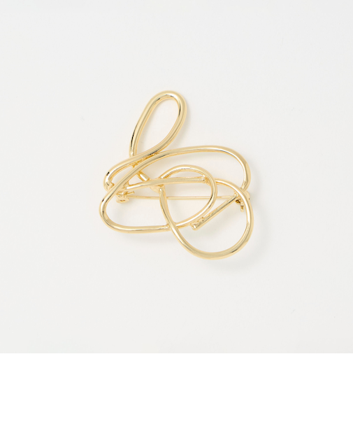 ニュアンスライン ブローチ