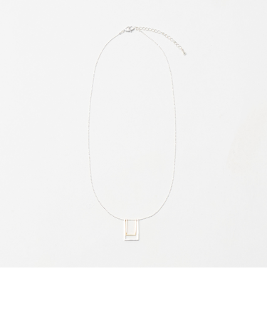 ＜anisotea＞Two スクエア ネックレス