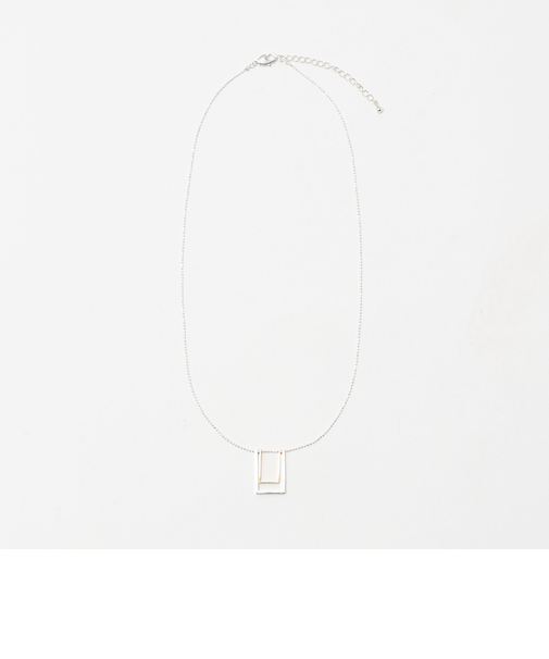＜anisotea＞Two スクエア ネックレス