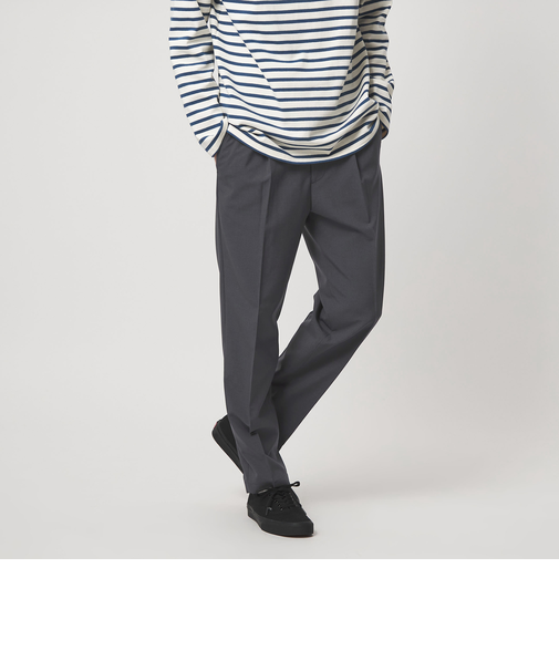 【WEB限定】JUST fit ドライポリエステル 1プリーツ イージースラックス -吸水速乾-