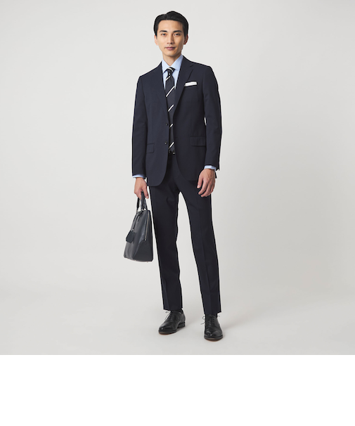 MODERATION SUIT 2B HC/BW- モデレーション スーツ ジャケット ＆ パンツ 上下セット 裾仕上げ済 -ストレッチ-