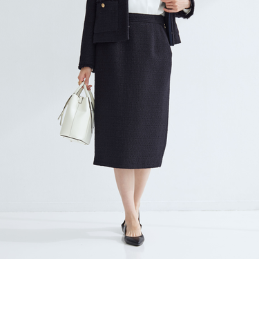 ツイードライク タイト スカート