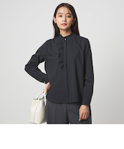 フリル ディテール ブラウス マシンウォッシャブル UVカット