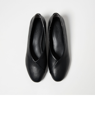 ラウンド キリカエ Vカット パンプス 撥水