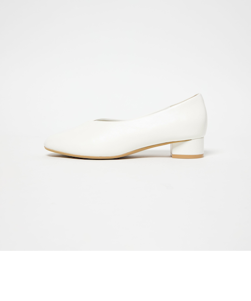 ラウンド キリカエ Vカット パンプス 撥水