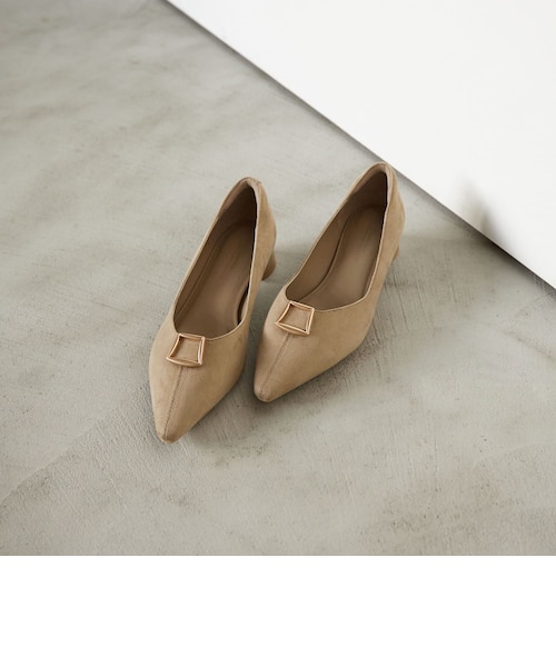 green label relaxing ポインテッド バックル パンプス ポインテッド バックル パンプス 晴雨兼用 撥水｜グリーンレーベル