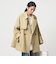 ［size SHORTあり］ミドル トレンチ コート 撥水