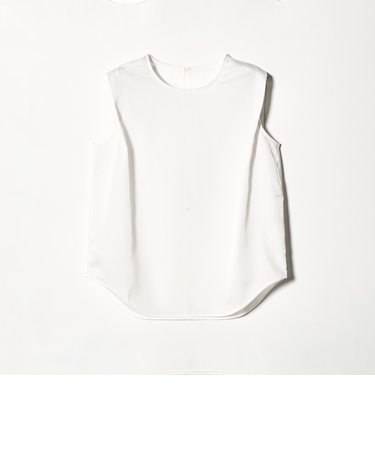 サテン ドッキング ラウンドヘム タンクトップ カットソー