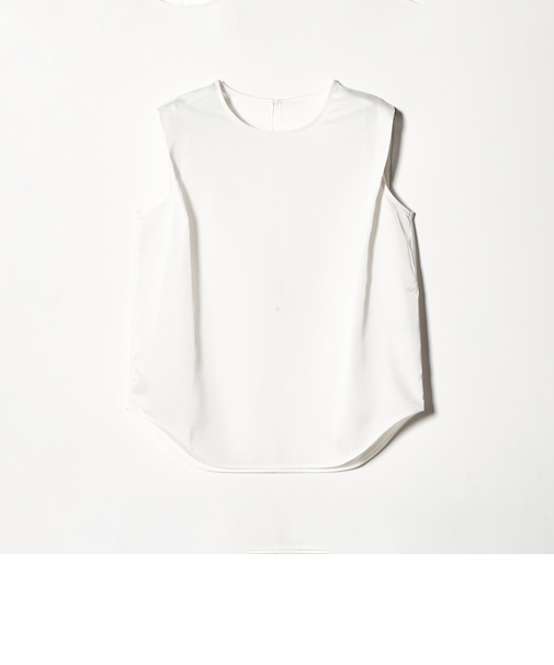 サテン ドッキング ラウンドヘム タンクトップ カットソー