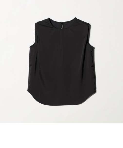 サテン ドッキング ラウンドヘム タンクトップ カットソー