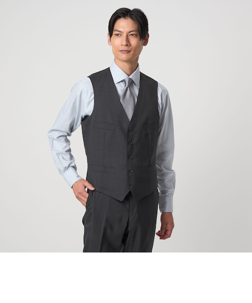 REDA トロピカル 無地 5B スーツベスト