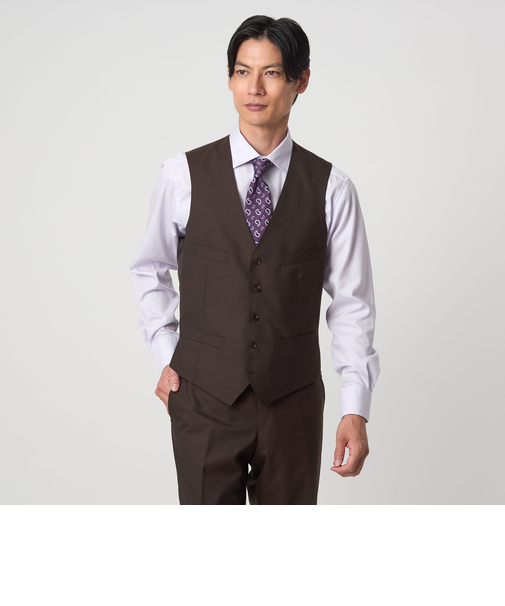 REDA トロピカル 無地 5B スーツベスト