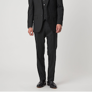 REDA トロピカル 無地 スリム ノープリーツ スーツパンツ