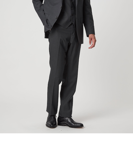 REDA トロピカル 無地 スリム ノープリーツ スーツパンツ