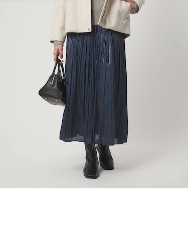 シャイニー プリーツ スカート