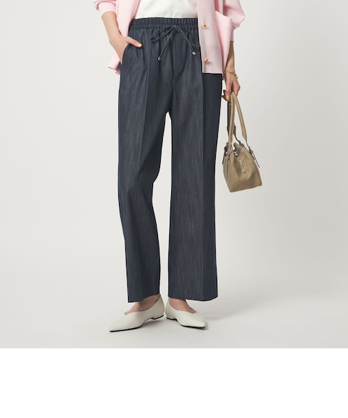 size SHORT/TALLあり］ニーハイフレアパンツ デニム 2 ストレッチ