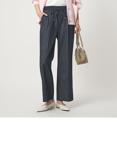 ［size SHORT/TALLあり］ニーハイフレアパンツ デニム 2 ストレッチ