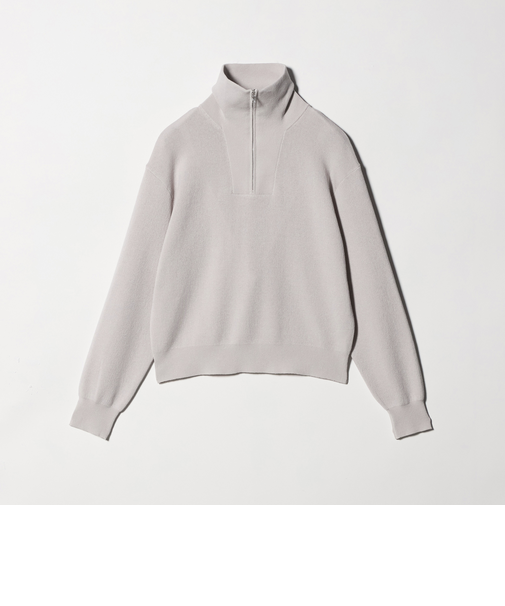 ハーフ ジップ プルオーバー ウォッシャブル