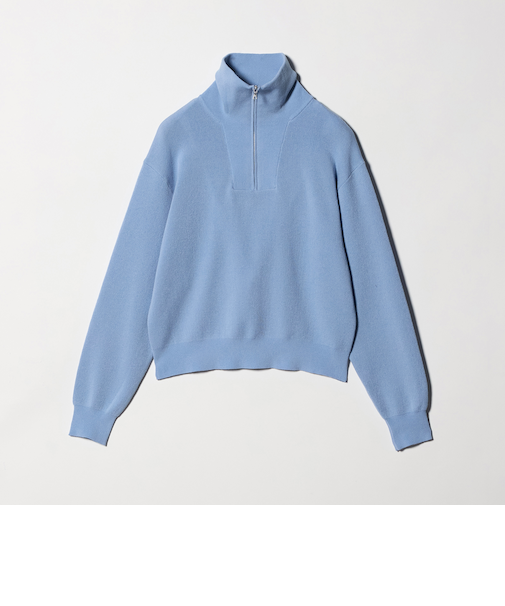 ハーフ ジップ プルオーバー ウォッシャブル