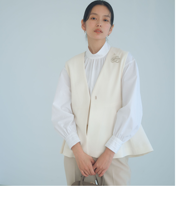 ［size SHORTあり］フルリー ペプラム ジレ