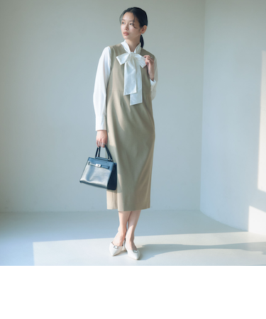 ［size SHORTあり］フルリー ジャンパースカート