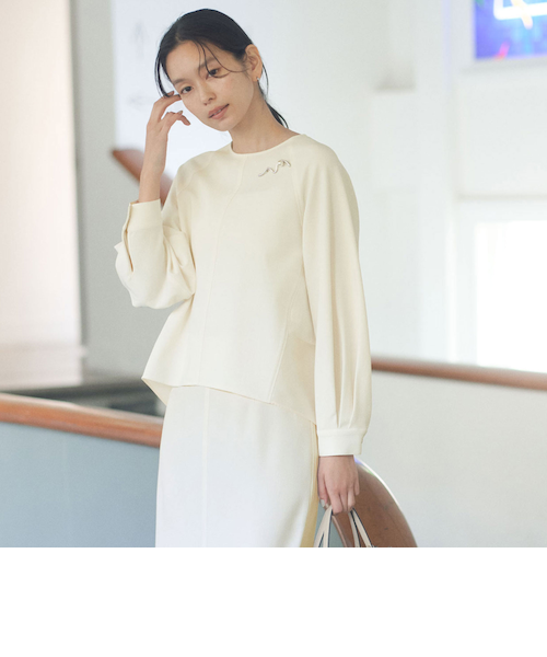 洗える】クリーンブロード ラッフルデザインブラウス｜アイシービーの