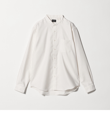 W/R オックスフォード バンドカラー 長袖 シャツ