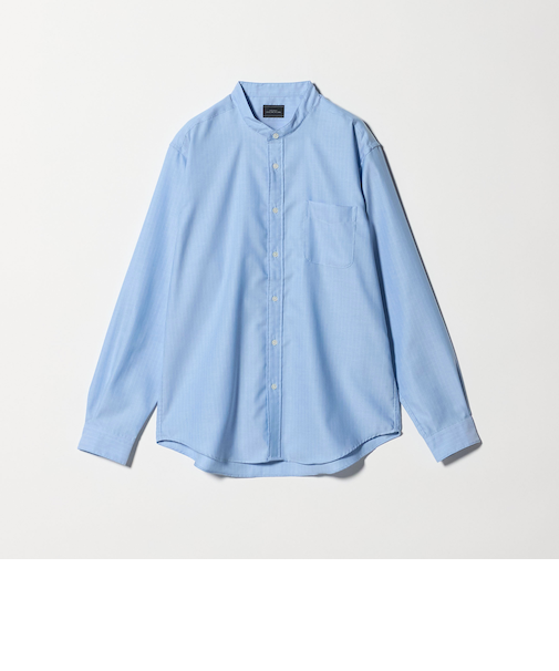 W/R オックスフォード バンドカラー 長袖 シャツ