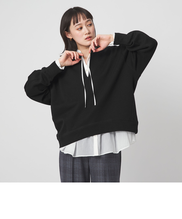 【WEB限定】＜at ease＞ダブルフェイス 裏起毛 プルオーバー カットソー