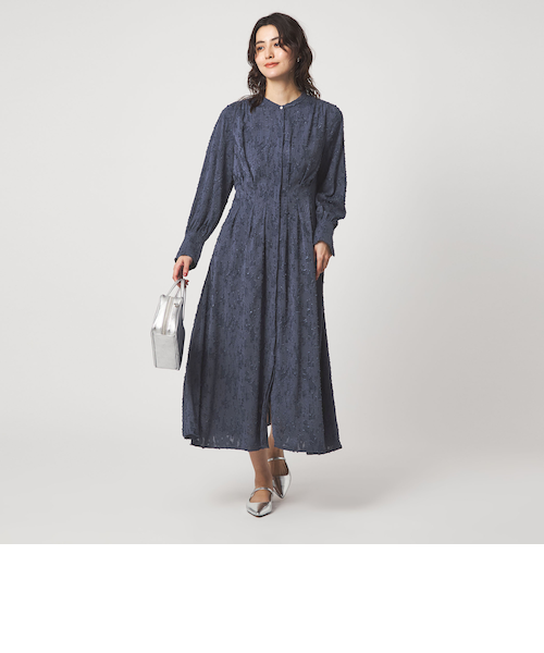 美品　ウエストタックリラクシングドレス green label relaxing（グリーンレーベルリラクシング） ワンピース