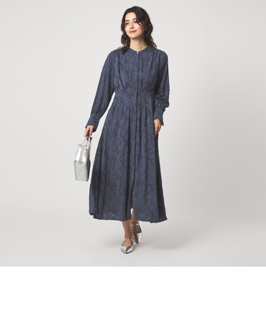 ジャガード ウエスト タック ワンピース 3