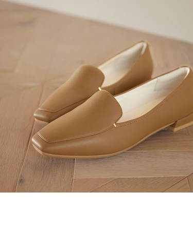 クッショニーシューズ メタルチップ モカ / フラットシューズ