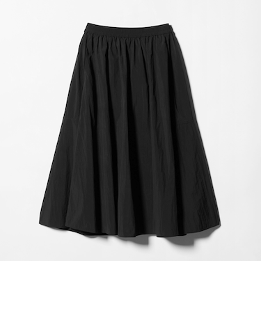 ギャザー フレア スカート