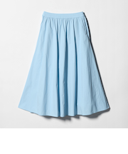 ギャザー フレア スカート