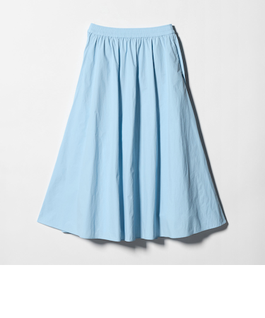 ギャザー フレア スカート