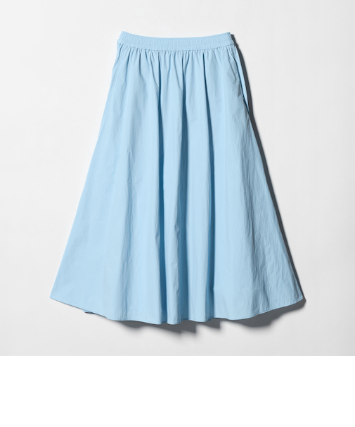ギャザー フレア スカート