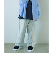 裏毛 切り替え ワイドパンツ / キッズ  100cm-160cm