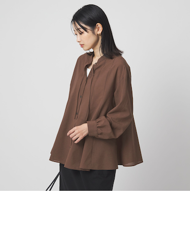 ［size SHORTあり］ミルフィーユ フレア ブラウス