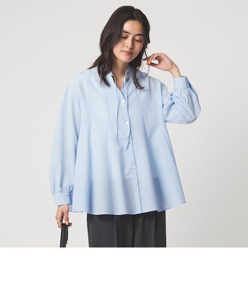 ［size SHORTあり］ミルフィーユ フレア ブラウス